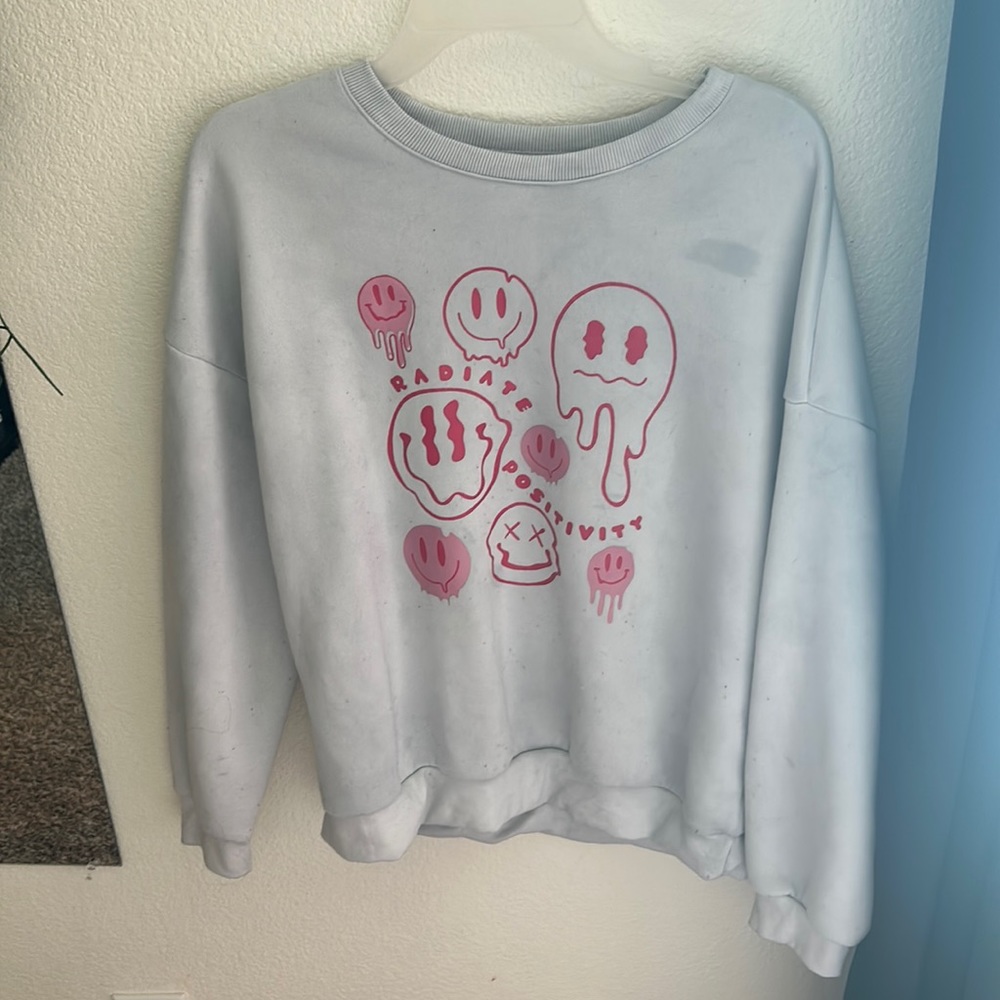Shein white crewneck